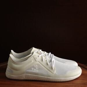 VivoBarefoot Sneaker Men SZ EU 47 US 13 White Primus Lite III Barefoot Shoe NWOT